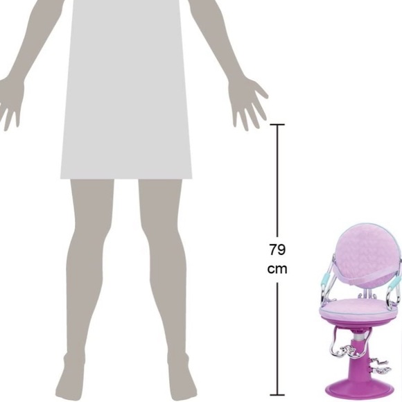 Our Generation Sitting Pretty Salon Chair for 18" Dolls - Picture 3 of 7